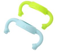 FRCOLOR Poignée de Biberon en Silicone Antidérapante pour Bébé Accessoires Conception Ergonomique Lot de 2 Poignée Apprentissage Autonome Biberon pour Nourrisson