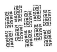 FRCOLOR Points de Marquage Réfléchissants pour Numérisation 3D, Marqueurs Pet 6 Mm, Film Réfléchissant Haute Visibilité, Lot 500 Pièces, Usage Professionnel et Amateur, Autocollants