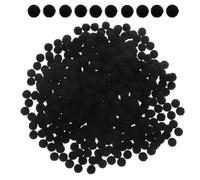 FRCOLOR Pompons Doux Noirs 10 Mm, 500 Pièces, Boules Pompons Élastiques pour Loisirs Créatifs, Décoration Diy, Projets Artistiques et Ornements Festifs