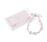 FRCOLOR Porte-Cartes Nominatif Transparent avec Porte-clés Protège-Badge Acrylique pour Carte Identité Étui Pratique Et Résistant Aux Rayures