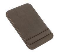 FRCOLOR Porte-Cartes Vertical Léger et Mince PU Multi-Fentes pour Cartes Identité et Permis Protection Pratique pour Usage Extérieur et Professionnel Couleur Gris Foncé