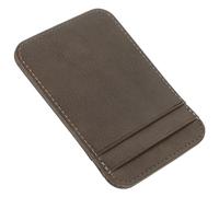 FRCOLOR Porte-Cartes Vertical Multifonction en PU Léger Et Fin, Porte-Cartes Portable pour Cartes D'identité Et Permis De Conduire, Pochette pour Cartes De Voyage en Gris Foncé, Compact Et Pratique