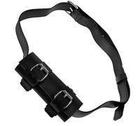 FRCOLOR Porte-Ceinture en Cuir PU Noir, Ceinture de Rangement Multifonctionnelle, Support Ergonomique Transport D’Armes, Accessoire Cosplay et Représentation Historique