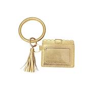 FRCOLOR Porte Clés Bracelet Créatif Cuir PU à Franges pour Femmes Pochette Multifonctionnelle et Porte pour