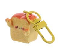 FRCOLOR Porte-Clés Créatif de Toast Breloque Fast-Food Mignonne Accessoire pour Clés de Voiture et Paquet à Dos Pendentif Fantaisie Alimentaire Décoratif