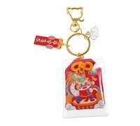 FRCOLOR Porte-clés Dragon décor mini shui petit se précipiter porte-clés suspendu de l’ dragon pendentif pendentif nouvel an sac rouge