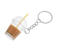 FRCOLOR Porte Clés Kawaii Perles Sac à Dos Accessoire Mignon pour Clés et Couples Style Bubble Tea Café Couleur