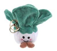 FRCOLOR Porte Clés Peluche Décoratif Forme de Chou avec Attache pour Sacs Accessoires de Clé Créatif pour Anniversaire et Décoration de Sac à Dos