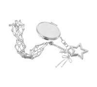 FRCOLOR Porte-clés Pendentif en Maille Acier Inoxydable 16 Cm pour Paquet à Main, Organiseur Élégant pour Rouge à Lèvres Miroir Compact, Rangement Aéré et Pratique pour Femmes et Filles