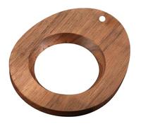 FRCOLOR Porte-filtre à Café en Bois de Noyer Marron Design Diagonal, Support Pratique et Finition Soignée pour Thé de L'après-midi ou Banquet