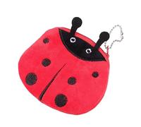 FRCOLOR Porte-Monnaie en Peluche Lot De 3 Rouge Petit Paquet à Monnaie pour Clés Et Pièces Design Mignon Et Pratique