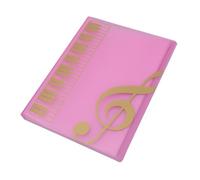 FRCOLOR Porte Partitions avec Transparentes Pages pour Stockage Musique Chorale Clavier et Concert Classeur Portable et pour Musiciens