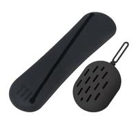 FRCOLOR Porte-Pinceaux de Maquillage en Silicone 2Pcs Étui à Éponge de Voyage Récipient de Rangement Portable Accessoire Cosmétique Pratique Support d'Outils de Maquillage Voyages