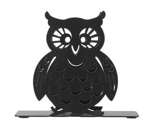 FRCOLOR Porte-serviettes de Table Noir en Fer Forme Chouette, Design Moderne et Élégant, Résistant à L'usure Quotidienne, Cuisine et Dîner