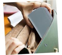 FRCOLOR Portefeuille Crédit Cuir Véritable Double Zip Sécurisé Anti-RFID Unisexe avec Emplacements Et Compartiments Accordéon pour Cartes Et Monnaie Couleur Aléatoire