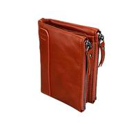 FRCOLOR Portefeuille Zippé Cuir pour Homme Design Compact Compartiment Monnaie Porte-Cartes Poche Intérieure Facile à Ouvrir Et Fermer