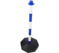 FRCOLOR Post de Signalisation Remplissable Bleu et Blanc Cône de Sécurité Portable Poteau de Stationnement Anti-Collision pour Gestion de Parking et Travaux Routiers