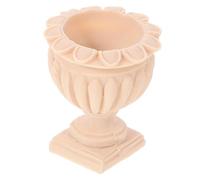 FRCOLOR Pot de Fleur Miniature Forme de Colonne Romaine pour Décoration de Maison de Poupée Accessoire de Modèle de Jardinage sans Entretien