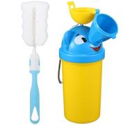 FRCOLOR Pot De Voyage Urinoir D'apprentissage Pour Tout-petits Garçons, Portable Et Étanche, Abs Solide, Usage Intérieur Et Extérieur, Coloris Jaune Brosse, Accessoire Indispensable Pour Déplacements