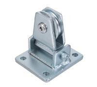 FRCOLOR Poulie de Levage en Câble d'Acier U Roue Industrielle Robuste pour Charges Lourdes Support Métallique Silencieux Système Polyvalent de Poulie de Plafond pour Usage Logistique