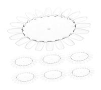 FRCOLOR Présentoir à Capsules D'ongles Nuancier de Vernis à Ongles en Plastique Transparent 10pcs Pratique pour Affichage et Entraînement Nail Art pour Manucure et Pédicure