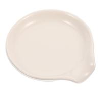 FRCOLOR Présentoir à Cuillères en Céramique Blanche Résistant la Chaleur, Porte-cuillères Élégant et Facile à Transporter pour Fourchettes et Baguettes, Décoration de Table la Maison