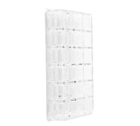 FRCOLOR Présentoir à Rouges à Lèvres Transparent Avec Compartiments Organisateur De Maquillage Pour Cosmétiques Vernis à Ongles Et Gloss