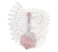 FRCOLOR Présentoir D'art D'ongle Présentoir De Faux Ongles Stand Exposant Support D'ongle Présentoir à Faux Ongles Affichage Du Nuancier Des Ongles Fournitures Transparent Plastique