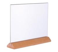 FRCOLOR Présentoir de Menu de Table en Acrylique Transparent, Porte-panneau Haute Clarté Facile à Mettre à Jour, Style A5 Incliné pour Supermarché et Listes de Prix