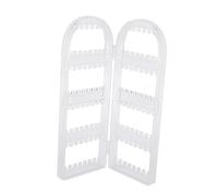 FRCOLOR Présentoir Porte Boucles Oreilles Pliable Acrylique Organisateur Bijoux Résistant pour Dames Style Écran Moderne Support Mural Pratique