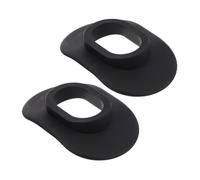 FRCOLOR Protège-lèvres de Plongée en Silicone Noir Détendeur de Plongée Portable Protection Antifreeze et Anti-piqûre 2 Pièces pour Équipement de Natation