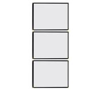 FRCOLOR Protège-menu Transparent A4 en Pvc Étanche, Lot de 3 Pochettes Doubles Faces pour Restaurant, Couverture de Protection pour Cartes des Vins et Recettes, pour Café, Bar