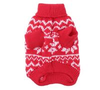 FRCOLOR Pull pour Chien Noël Vêtement Chiot Festival Manteau Chien Hiver Motif Flocon De Décoration Fête Vacances Rouge s