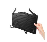 FRCOLOR Pupitre à Musique Pliable Portable en Métal Noir Support pour Partitions et Livres Pieds Pliables Réglables Léger et Ergonomique pour Maison École et Lecture Prolongée