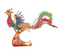 FRCOLOR Puzzle 3D Phénix en Bois pour Garçon et Filles Modèle D'oiseau à Assembler Jouet Éducatif Préscolaire Puzzle Animal Culturel Chinois Développement Cognitif Jeu d'apprentissage