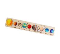 FRCOLOR Puzzle Éducatif Système Solaire Bois pour Garçon Fille Ans Spatial Montessori Apprentissage des Cognition et Créativité