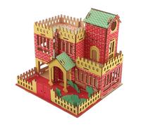 FRCOLOR Puzzle Maison Bois Kit de Construction Educatif pour Garçon Fille Modèle DIY Miniature Bois Précis Jeu de Bricolage pour Développement Coordination et