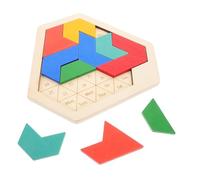 FRCOLOR Puzzle Montessori Bois Géométrique pour Garçon Fille Éducatif Stimule Intelligence et Développement Cognitif et Jeux Familiaux