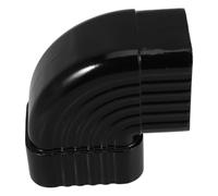 FRCOLOR Raccord de drainage de pluviale en alliage d'aluminium noir pour gouttière installation facile adapté aux matériaux de construction