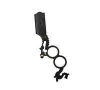 FRCOLOR Rasoir à Barbe Manuel Double Anneau Pliable Pour Hommes Usage Professionnel Et Domestique Coiffure Sans Lame Noir