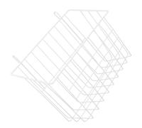 FRCOLOR Râtelier à Foin Suspendu pour Lapins en Métal, Support Solide, Grand Format Blanc, Alimentation Propre pour Cage, Adapté aux Petits Animaux comme Cochons d'Inde et Chinchillas