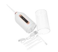 FRCOLOR Rechargeable Mini Water Flosser Portable For Travel Tank Electric Oral Irrigator For Daily Teeth Cleaning And Gum Care Handheld Dental Cleaner
