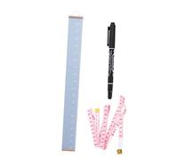 FRCOLOR Règle De Mesure De Hauteur En Toile Pour Garçon Et Filles, Bleu Clair, Ruban De Mesure Et Marqueur, Mural Suspendu, Outil De Suivi De Croissance, Adaptée à La Maternelle,