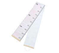 FRCOLOR Règle Décorative Graphique de Croissance Suspendu pour Toise Murale en Bois et Tissu Blanc Mesure Portable Hauteur des Garçons et Filles pour Chambre D'garçon et Filles