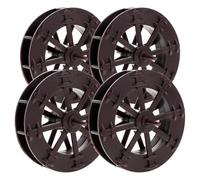 FRCOLOR Roue à Eau en Plastique 4pcs pour Jardin et Cour Extérieure, Conception Unique Roues Pivotantes, pour Projets de Fontaine Cascade DIY