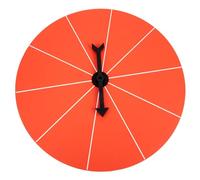 FRCOLOR Roue De Jeu De Société Compacte 40 Cm Orange pour Adultes Et Garçon Et Filles, Plateau Tournant De Tombola Ludique, Roue De Table pour Fêtes Et Tirages Au Sort, Jeu De Chance Multi-usages