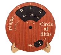 FRCOLOR Roue du cycle des, outil de théorie musicale avec support en bois