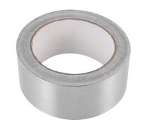 FRCOLOR Ruban Adhésif en Aluminium Auto-Adhésif 50 MM X 10 M Épaisseur 005 MM Isolant Thermique et Étanche Résistant Haute Température Rouleau pour Étanchéité Tuyaux et Réparation