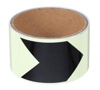 FRCOLOR Ruban Adhésif Fléché Phosphorescent 5 Cm X 1 M en Pvc Résistant aux Intempéries, Autocollant de Sécurité Réfléchissant pour Balisage Directionnel Intérieur et Extérieur