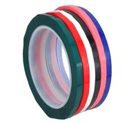 FRCOLOR Ruban Adhésif PET 6 Rouleaux de Positionnement | Marquage Codé Couleur, sans Résidu et Repositionnable, pour Tableaux en Verre, Circuits Imprimés, Réunions